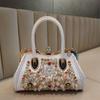 2025 Новая модная повседневная сумка через плечо с бриллиантами и пряжкой-замком