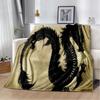 3D Print Chinese Dragon Blanket Soft Sofa Cover Throw Blanket Fleece Tapestry Lightweight Warm Bed Blankets for Bedroom Couch
