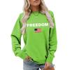Women's Fashionable Casual Round Neck Loose Long Sleeved Printed Sweatshirt