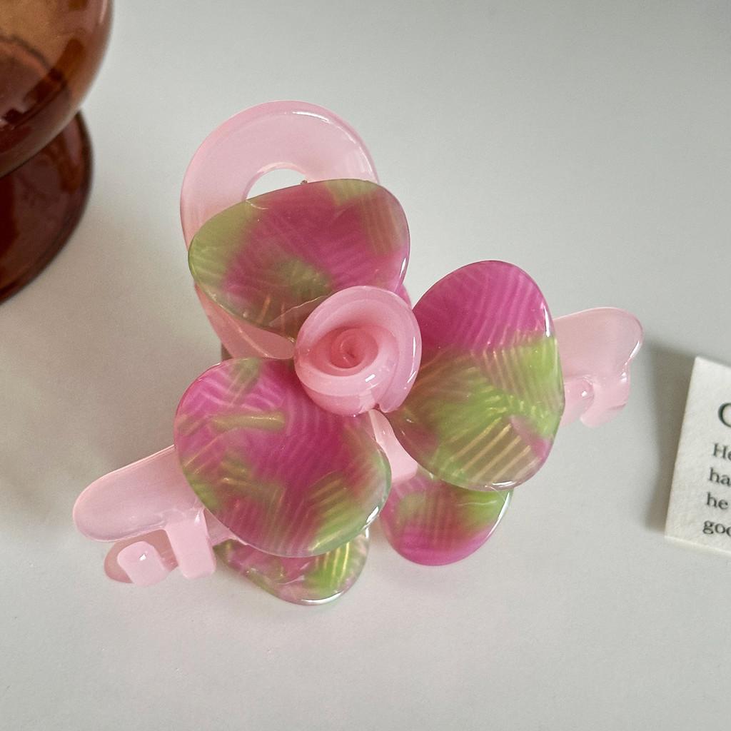 Premium Acetate Flower Hair Accessories For Trendy Half-up Styles In Multiple Vibrant Shades