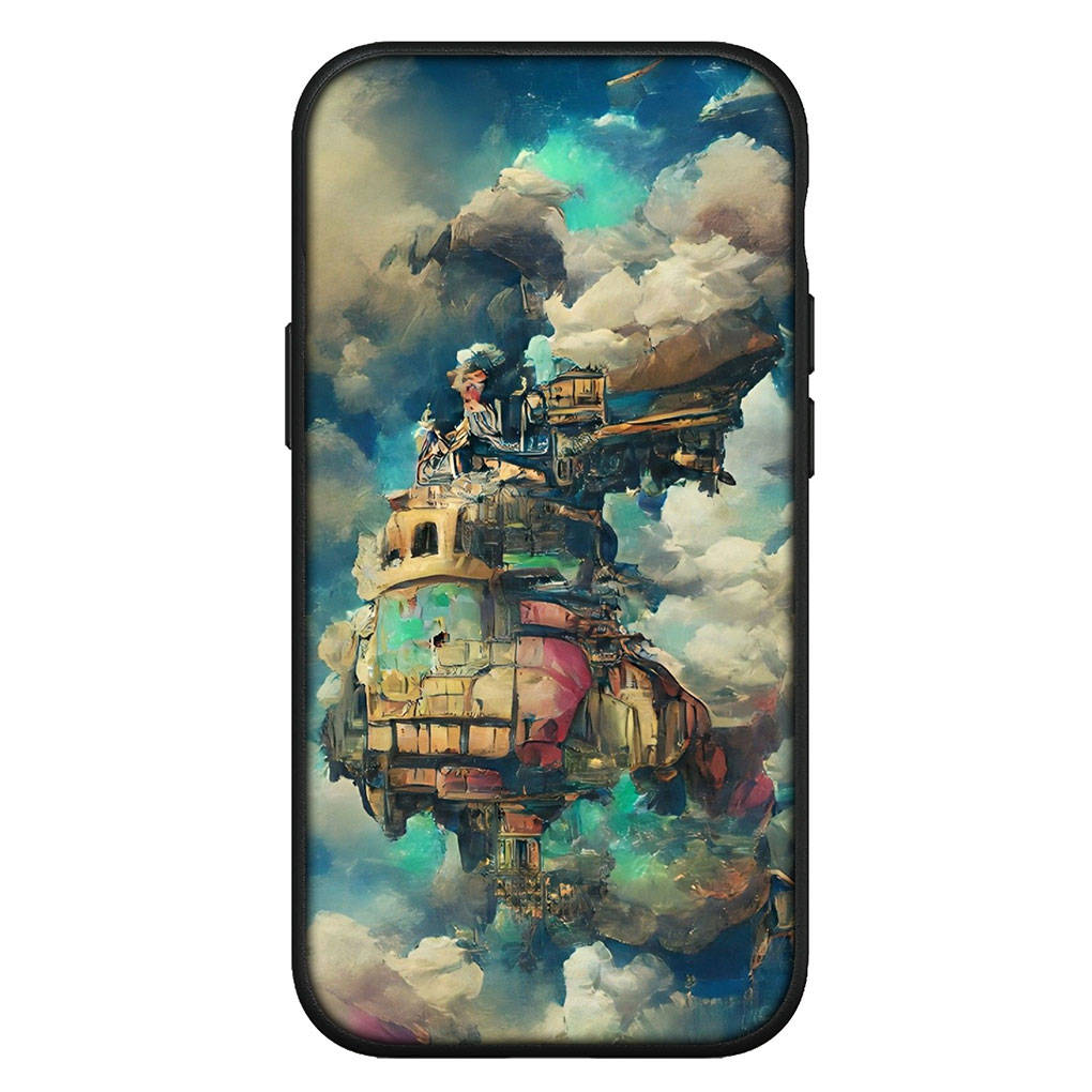 Чехол для iPhone 16 15 Xiaomi Redmi Note 14 13 12 11 Pro Max X 8 16e Samsung Galaxy S25 S24 S23 Moto OPPO Huawei Howls Ходячий замок Чехол для телефона