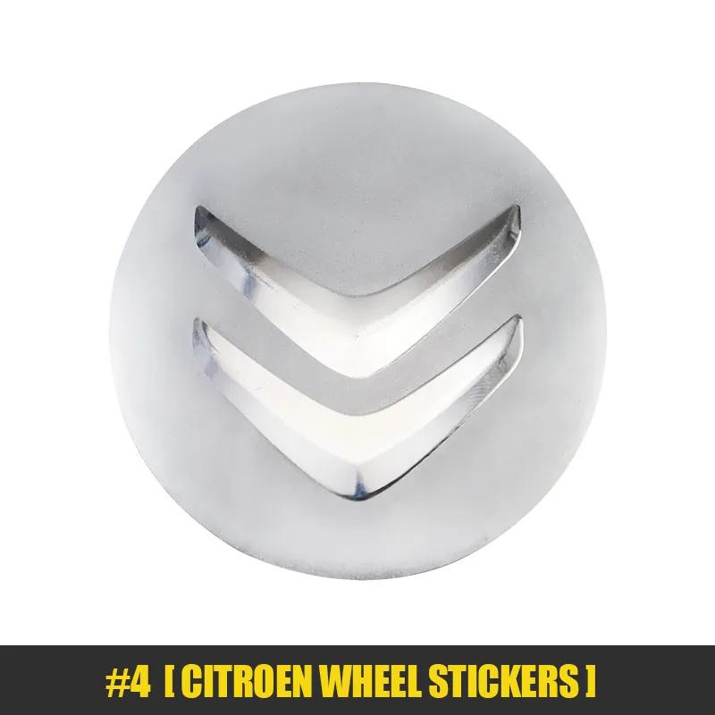 4 шт. 56 мм Наклейки на колеса автомобиля Центральная заглушка ступицы Значок эмблемы автомобиля Наклейка для Citroen C1 C2 C3 Vts C4 Saxo C4L C5 C6 C8 Xsara Picasso