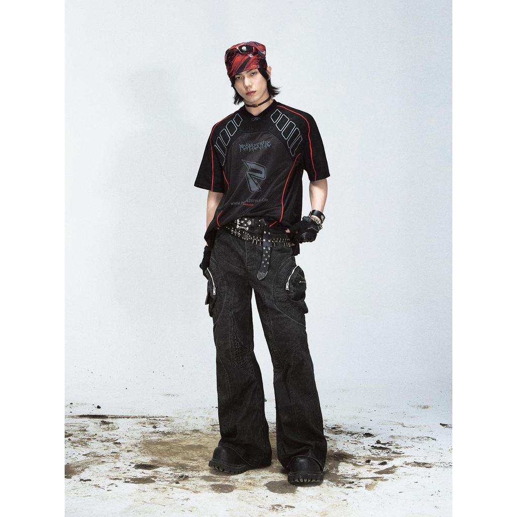 Мужская ретро дышащая быстросохнущая футболка Ice Degree для бейсбола, мотоспорта и велоспорта