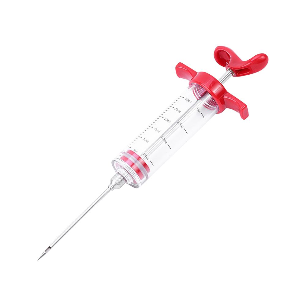 Turkey Syringe Food Grade PP Stainless Steel Needles Spice Syringe Set BBQ Meat Flavor Injector Kitchen Sauce Marinade Syringe