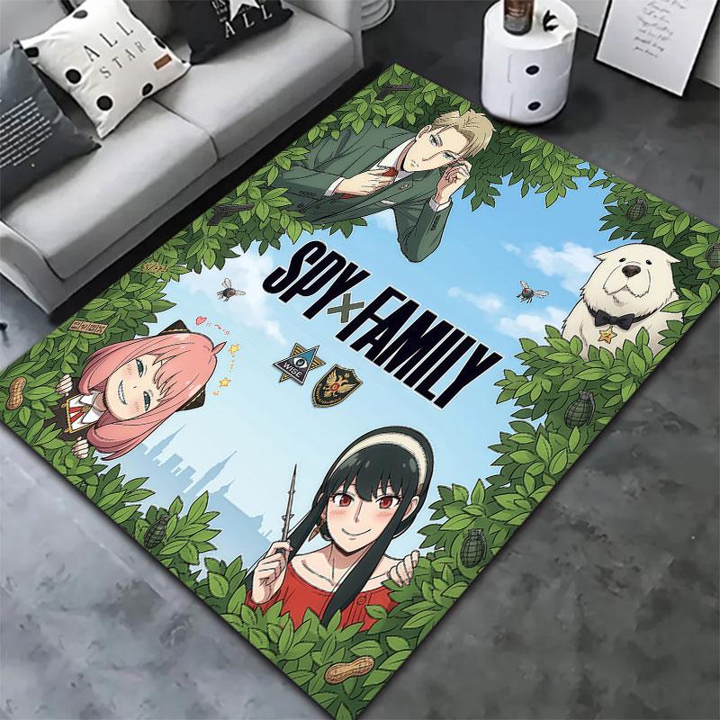 Spy Family Carpet Rug For Living Room Bedroom Home Sofa Decoration Kids Play Nonslip Floor Mat