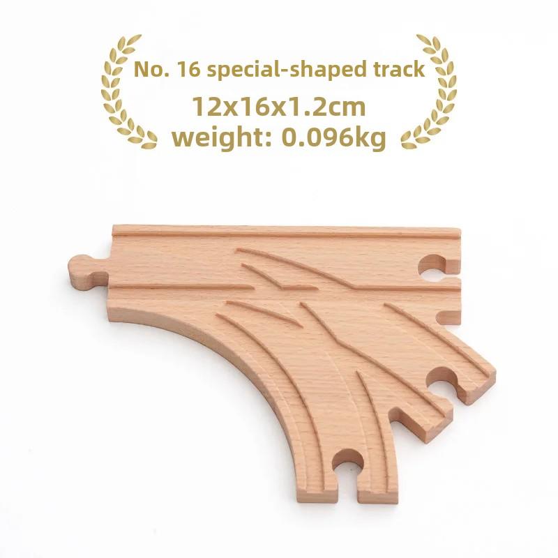 Деревянный маленький игрушечный поезд, детский набор, магнитный поезд, аксессуары, трек KX, игрушка на день рождения для мальчика, подарок X10