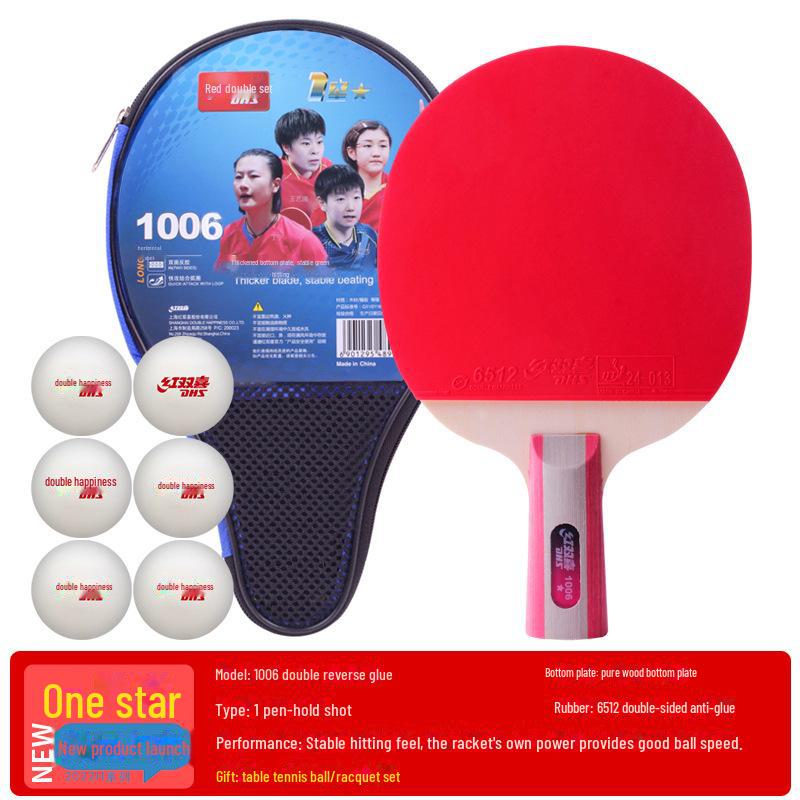 DHS Table Tennis Racket - Beginner To Pro Level, Horizontal & Vertical Orientation