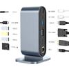 12-в-1 Хаб Type C на Multi 4KHD RJ45 VGA 4 USB 3.0 PD Адаптер питания Док-станция Настольная Портативная