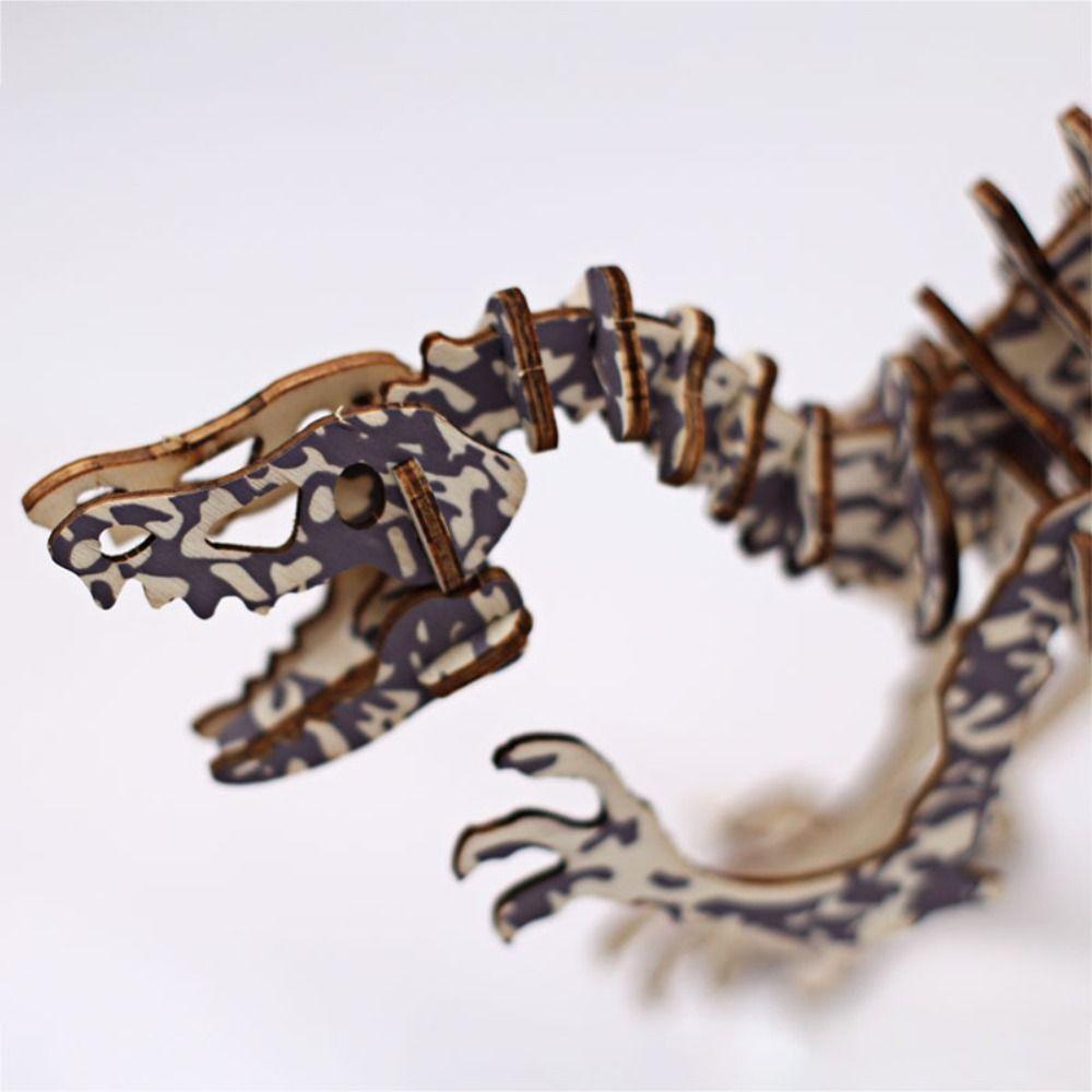 Deinonychus 3D Деревянный Динозавр Пазл Диплодок Тираннозавр Пазл Детский Сад