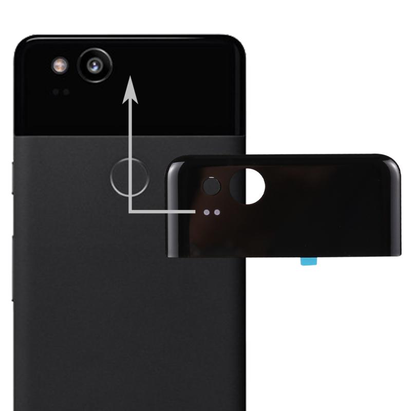 Back Cover Top Glass Lens Cover for Google Pixel 2 Phone Camera Lens Cover Repair Replacement Part