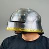 Немецкий шлем-салад, средневековый, 18 г, мягкий стальной шлем, LARP, косплей, костюм на Хэллоуин, готический доспех, шлем, лучший подарок