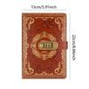 PU Leather A5 Journal Notebook Embossed Design Hard Cover Lockable Secrets Journal Combination Lock Ruled Lined Paper