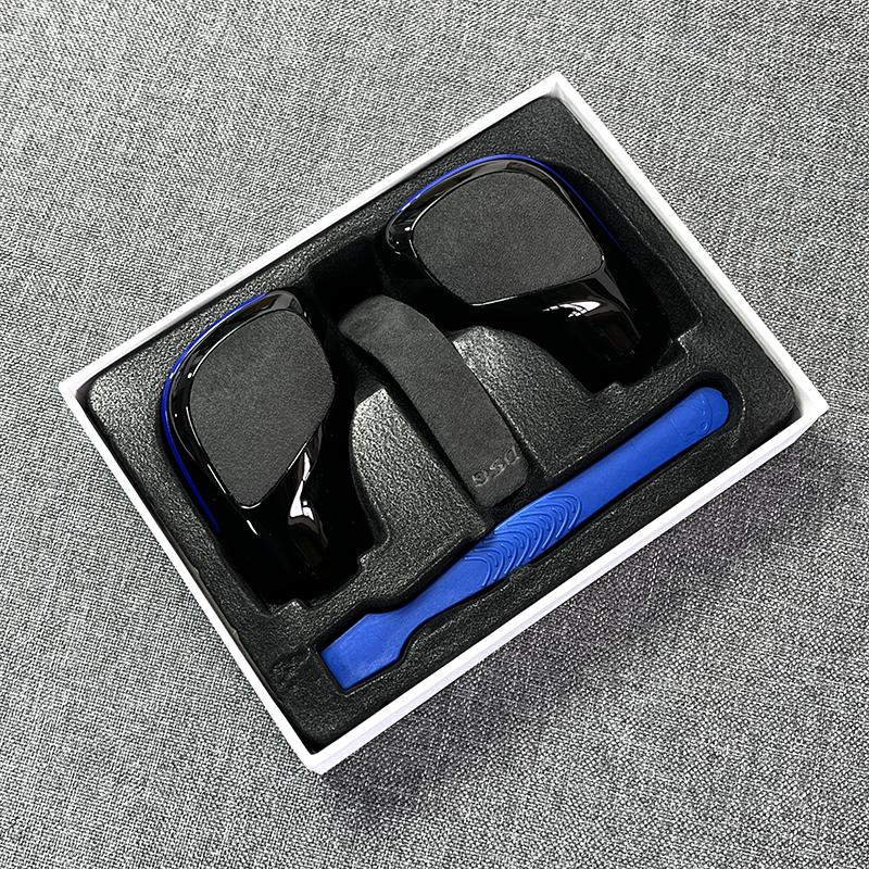 Черный хром с замшевой рукояткой переключения передач, боковая крышка, эмблема DSG для VW Golf 6 7 R GTI Passat B7 B8 CC R20 Jetta MK6