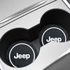 1/2pc Car Heat-resisting Coaster Silica Gel Water Cup Slot Dirt Pad For Jeep Wrangler Grand Cherokee Renegade Tyre Stem Air Caps