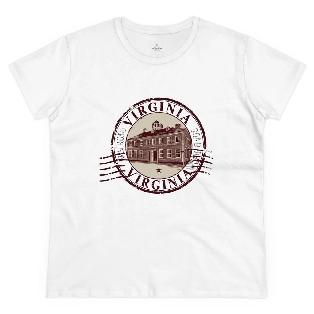 Женская футболка Virginia Vintage, Футболка-сувенир для путешествий, Подарок в ретро-стиле, Повседневная