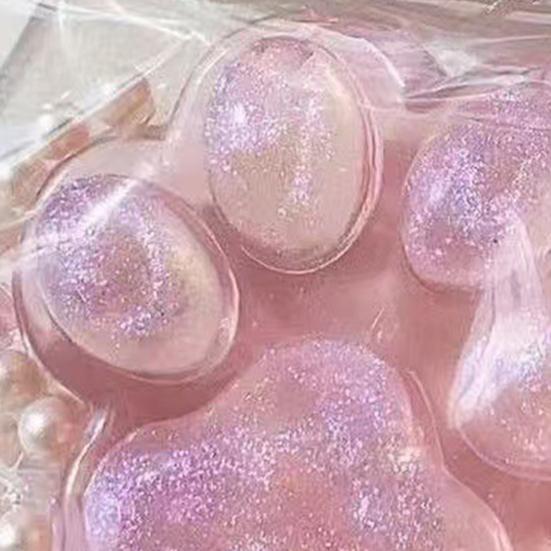 Красочная прозрачная игрушка-пищалка в виде кошачьей лапки, мягкая TPR, фиджет для снятия стресса, веселый подарок на день рождения, Рождество для детей и взрослых