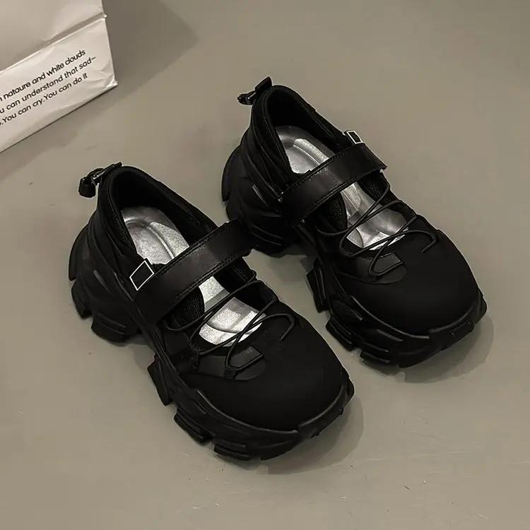 2024 Высококачественная модная обувь с толстой подошвой, полностью удобная, нескользящая, дышащая, спортивная, повседневная, износостойкая женская обувь