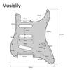 Musiclily Pro SE SSS Strat Prewired Pickguard Staggered Alnico 5 Single Coil Pickup для гитары ST Stratocaster Electric Cream 3P,
