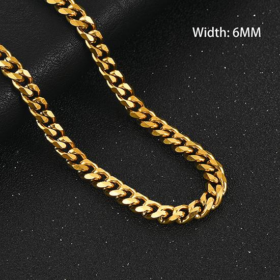 Массивное ожерелье из нержавеющей стали для мужчин, звеньевая цепь панцирная, майами кубинская, женский чокер, панк-рок, для парня, металлическое украшение на шею, аксессуар, подарок