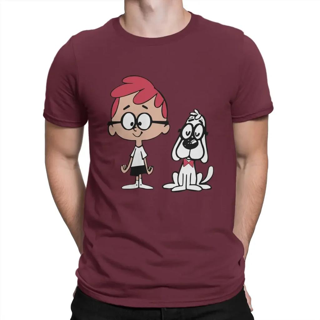 Мужская футболка Mr. Peabody и повседневные футболки из 100% хлопка с коротким рукавом и круглым вырезом, одежда с принтом