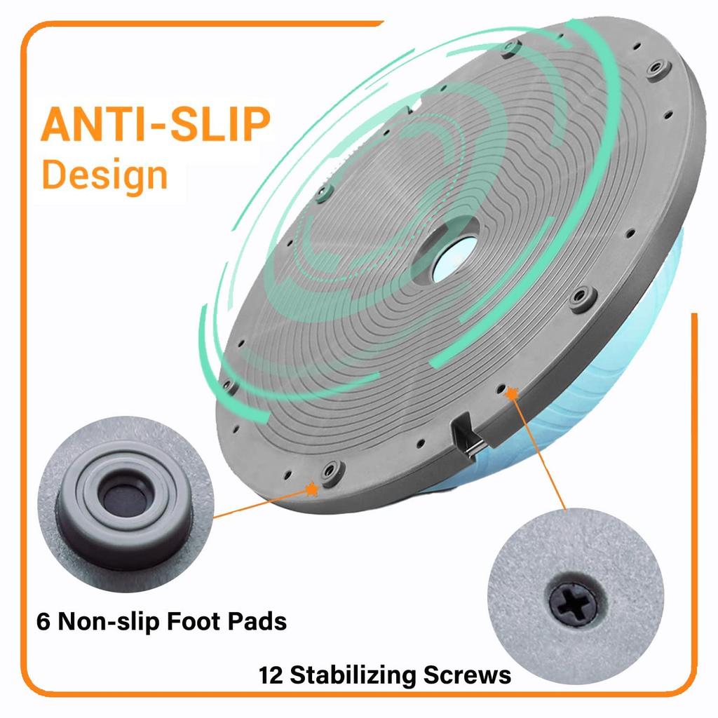 PROIRON Balance Dome, Balance Ball, Hemispherical Balance Board, 300kg Weight Capacity, Blue