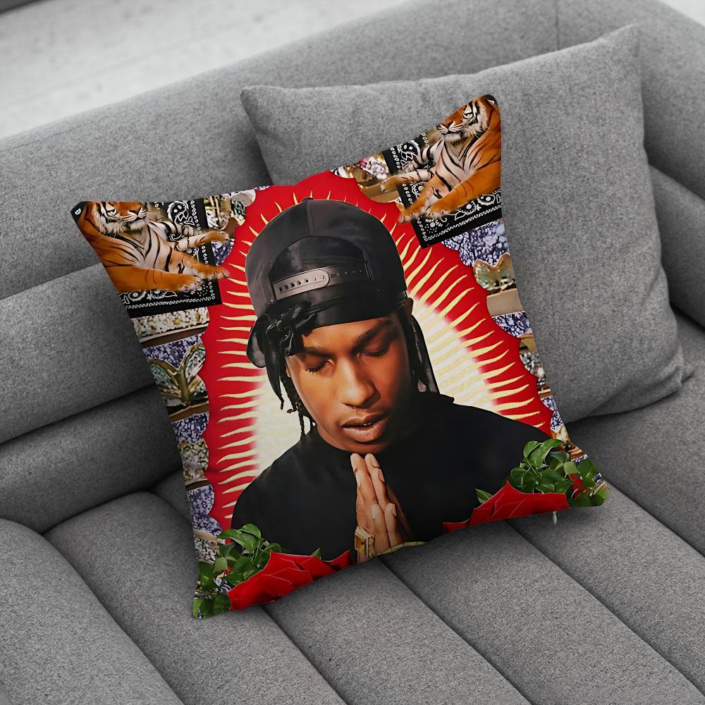 A ASAP Rocky Rapper Pillow Case Pillowcase Home Sofa Cushions Car Cushions Pillowcover Office Pillowshell Pillow