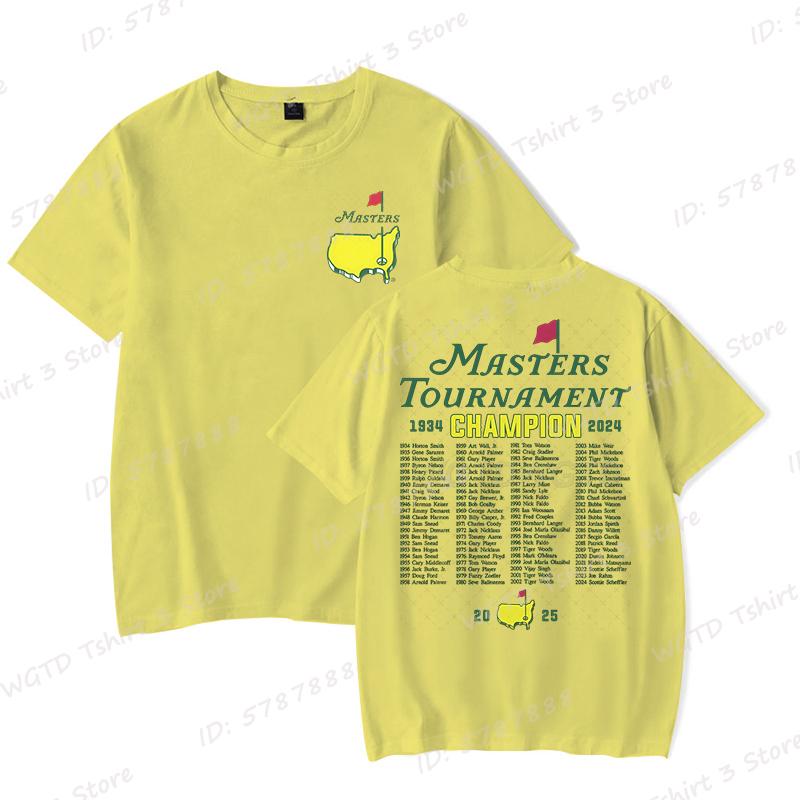 Футболка The Masters Golf Tournament Augusta National Champions of Golf для Мужчин Женщин Графические Футболки Модные Унисекс Футболки Топы