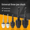 Hex Shank 3-Jaw Chuck Quick Electric Drill Converter for Round Shank Twist Drill Bits