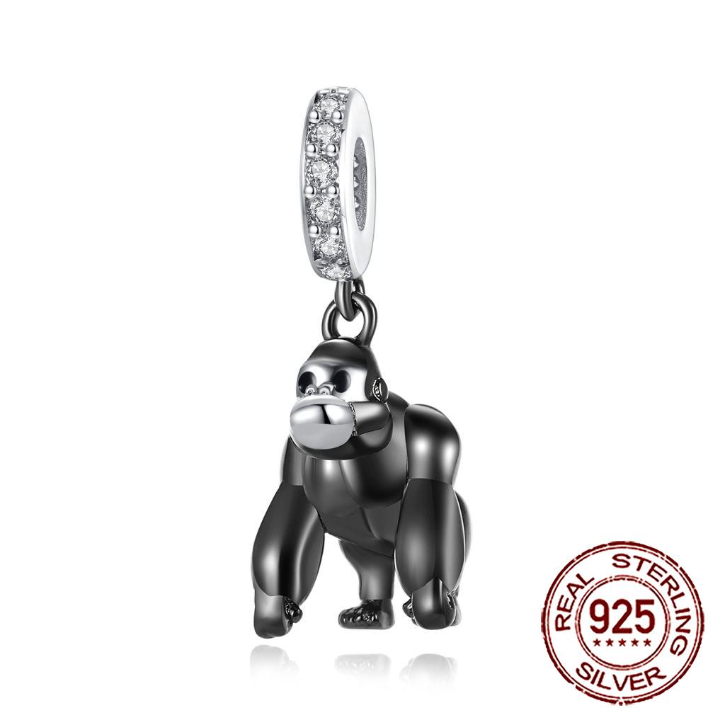 New Charms 925 Silver Cat Dog Flamingo Chameleon Axolotl Animal Beads Fit Bracelet Necklace Women DIY Jewelry