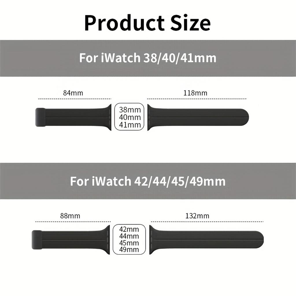 1Pcs Silicone Magnetic Strap For Apple Watch Band 49mm 44mm 45mm 41mm 40mm 42mm 38mm Magnetic Bracelet For iWatch Series 8 SE 7 6 5 3 2 1 Watchband