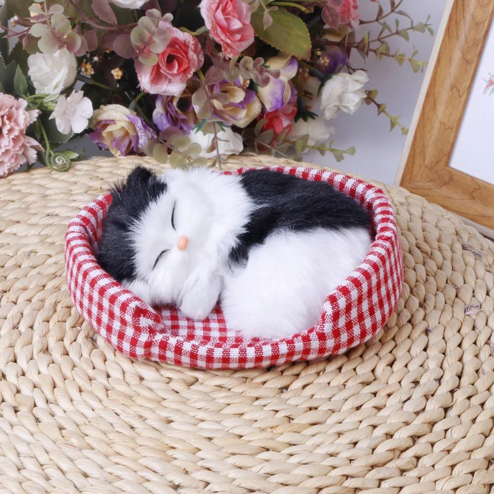 Игрушка из искусственного меха Морская свинка Кошка Животное Плюшевая набивная кукла Хомяк Плюшевая игрушка Мягкая фигурка животного В подарок на день рождения