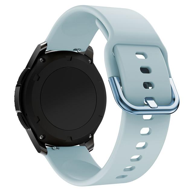 Силиконовый ремешок для Samsung Active 2/Amazfit Bip/Huawei Watch 3/GT2 Спортивный мягкий браслет для 20-мм ремешка Galaxy Watch 4