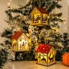 20 шт. Рождественские украшения Креативный DIY Сборный домик Раскрашенный Светящийся дом Подвески на рождественскую елку Рождественские украшения в виде хижины