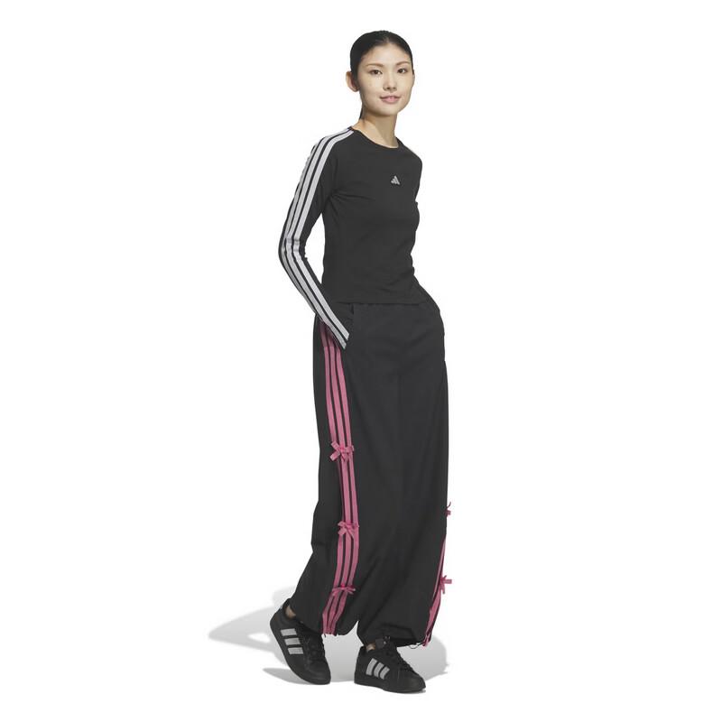 adidas Женская спортивная футболка с длинным рукавом 3 полоски