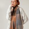 Ladies Scarf Striped Plaid Large Shawl Autumn and Winter Warm Scarf