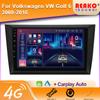 Car Radio For Volkswagen VW Golf 6 MK6 GTI 2008-2016 Wireless Carplay Android Auto Radio Car Multimedia 4G DSP 48EQ 2 Din