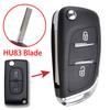 For Peugeot 207 307 308 407 3008 5008 807 Citroen C3 Picasso C2 C4 2 Button Folding Remote Smart Flip Key Fob Case Cover Shell