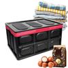 SUV Trunk Organizer 55/33L Capacity Car Trunk Storage Box With Waterproof Cover Large Capacity Grocery Organizer For Car Save