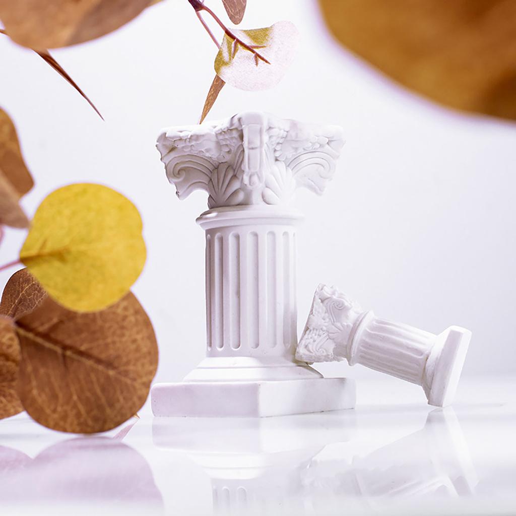 Дорический римский столб, скандинавский гипсовый декор, домашний мини-подсвечник из гипсового столба, INS Sense of Atmosphere Photography Painting Pro