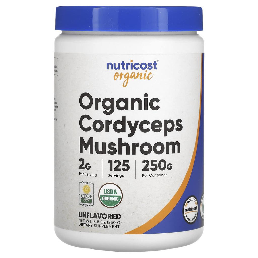 Nutricost Organic Cordyceps, Unflavored, 8.8 Oz (250 G)