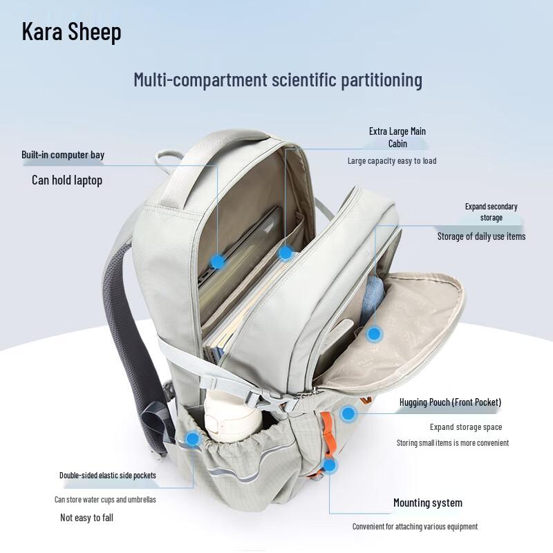 KALA·Y Lightweight Anti-Sagging Decompression School Backpack