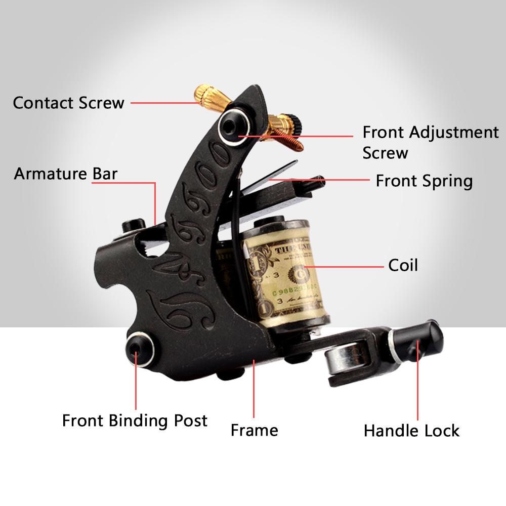 Набор татуировок PHOENIXY, тату-пулеметы, наборы чернил для татуировки 4 цветов, черная мини-татуировка Power, съемный набор татуировок для перманентного макияжа