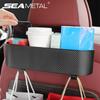 Auto Seat Back Organizer ABS Car Headrest Storage Box With Cup Holder For Car Interior Accessories