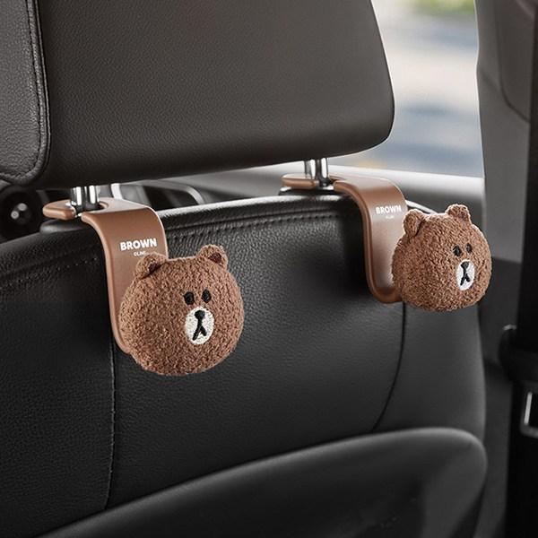 Вешалка для лица Line Friends, коричневая, 1 шт.