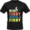 Unisex Brand Tshirt Street Wear Boys Oneck Tshirt Brand Here Fishy Fishy Fishy Cool Unisex Teeshirt Summer Fashion Top Tees