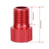 4pcs Road Bike Bicycle Motorcycle Air Pump Adapter for Presta to Schrader Converter (Red)