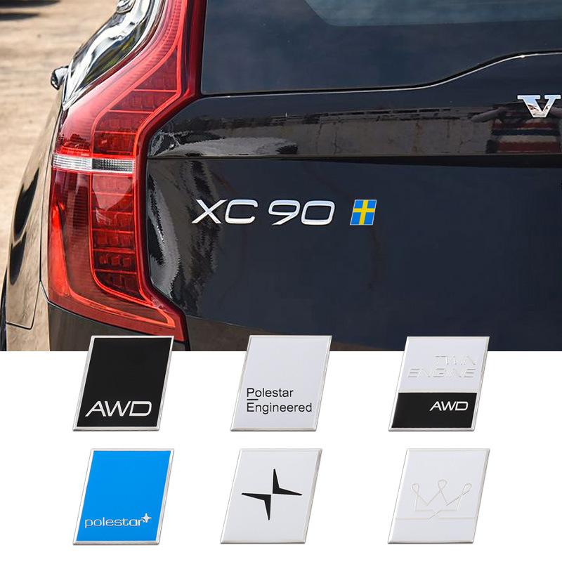 Применимо для Volvo XC60 XC90 S60 S90 EX30 декоративная наклейка на автомобиль наклейка на багажник боковая наклейка алюминиевая наклейка на автомобиль
