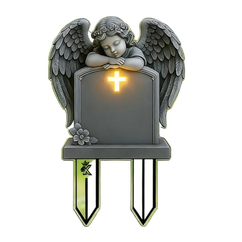 Durable Acrylic Cemetery Garden Decoration Stake Weather Resistant For Memorials Landscaping And Outdoor Ornaments Use