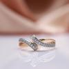 Уникальный геометрический дизайн, серебряный цвет, циркон, женские кольца на палец, вечерние, свадебные, модные украшения