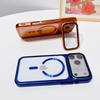 Luxury Lens Protect Stand Holder Bracke Clear Phone Case For 17 Pro Max 17 Pro Large Window Shockproof Armor Bumper Cover